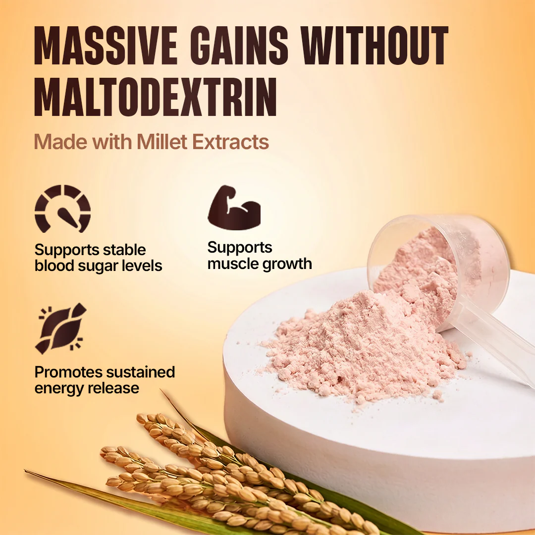 Anabolic Mass Gainer with Ultrasorb Tech | No Maltodextrin | Strawberry Banana | 2.5 kg - Image 3